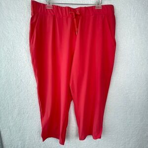 Chico's Zenergy size 3 / 16 Neema Tulip Hem Cropped Cactus Blossom Joggers NWT